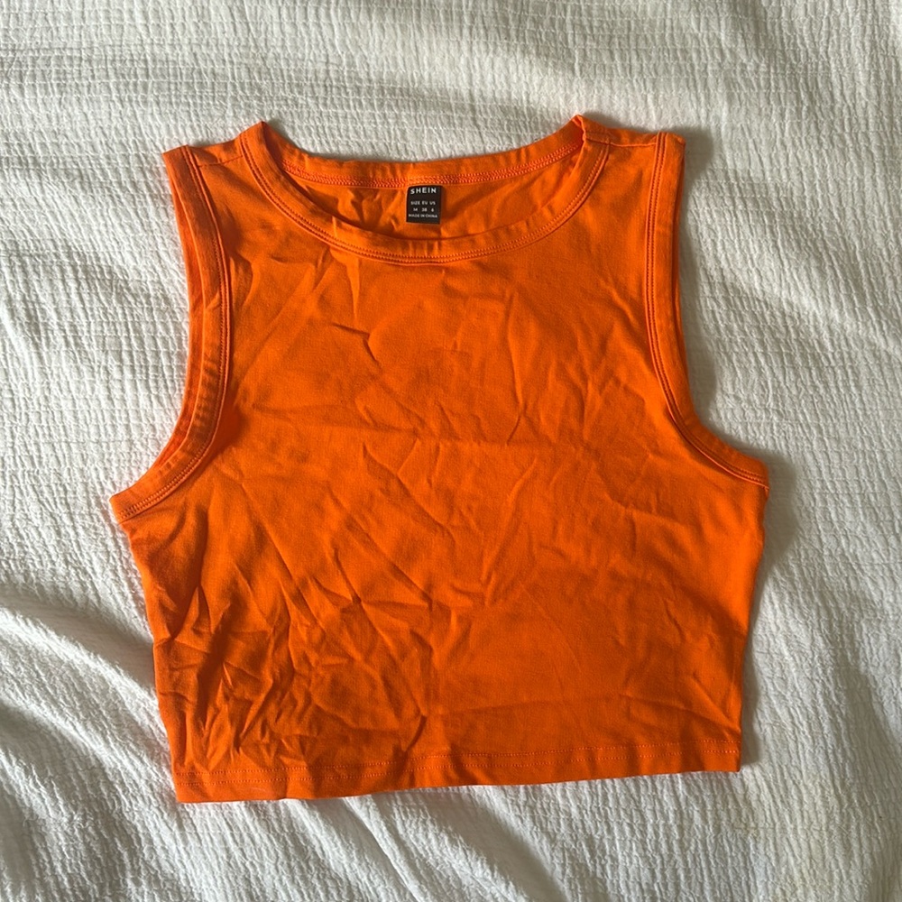 Orange tank top